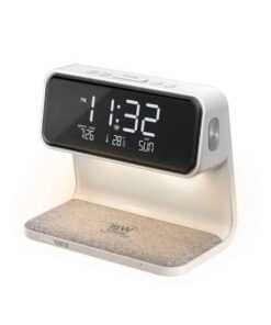 PROMATE 3-In-1 Multi-Function LED Alarm Clock with Wireless Charging on sale