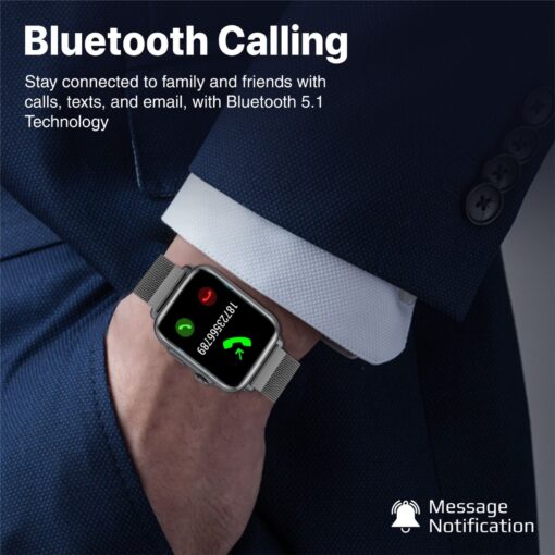 PROMATE PROWATCH-B18.GHT Smart Watch with Handsfree and Large 1.8 Inch Display - Image 2
