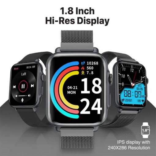 PROMATE PROWATCH-B18.GHT Smart Watch with Handsfree and Large 1.8 Inch Display - Image 4