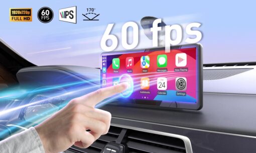 MINIX CP89-HD 8.9 Inch Portable Wireless CarPlay and Android Auto Touch Screen - Image 2