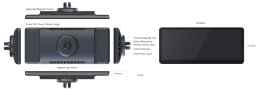 MINIX CP89-HD 8.9 Inch Portable Wireless CarPlay and Android Auto Touch Screen - Image 10