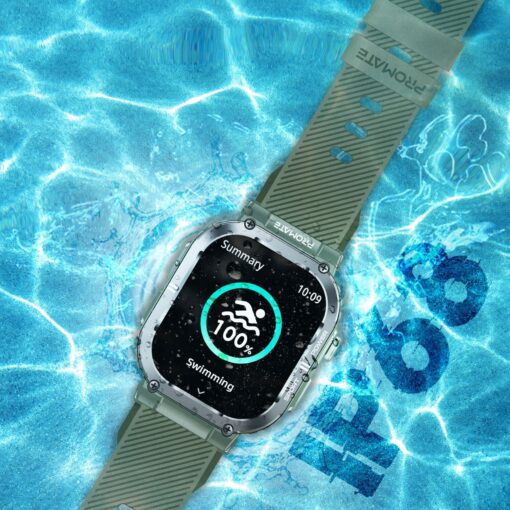 PROMATE XWATCH-SL.GRN Smart Watch with 2.01 Inch TFT Display and Bluetooth Calling - Image 7