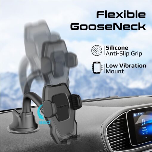 PROMATE DASHMOUNT Universal Smartphone Mount with Flexible Gooseneck - Image 4
