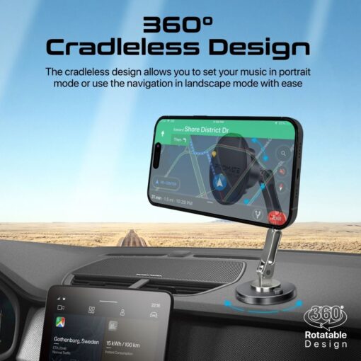 PROMATE MAGNUS SecureGrip 360 Cradleless Magnetic Smartphone Holder - Image 2