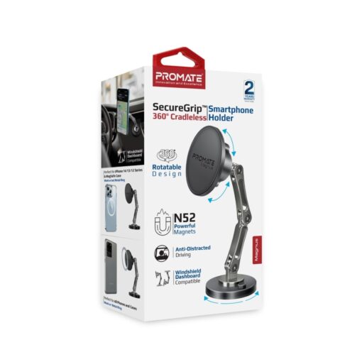 PROMATE MAGNUS SecureGrip 360 Cradleless Magnetic Smartphone Holder - Image 4