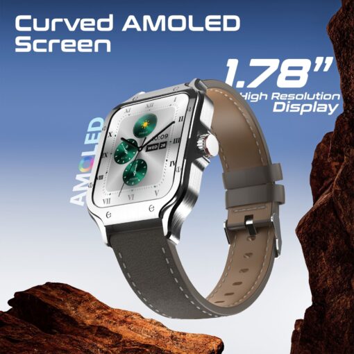 PROMATE XWATCH-RM.SLV Smart Watch with 1.78" Curved AMOLED Display - Image 2