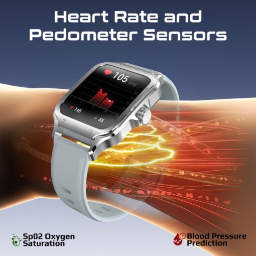 PROMATE XWATCH-RM.SLV Smart Watch with 1.78" Curved AMOLED Display - Image 6