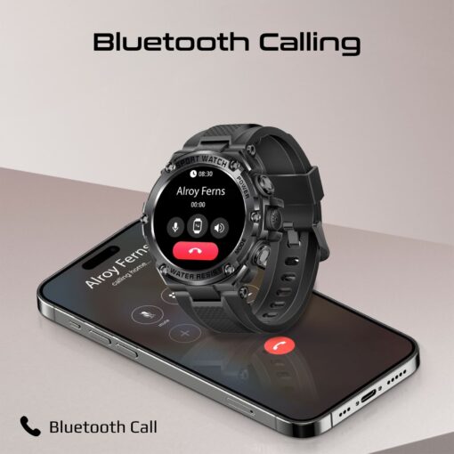 PROMATE XWATCH-R19.BLK Smart Watch with 1.53" Round Screen Display and Bluetooth Calling - Image 6