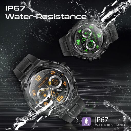 PROMATE XWATCH-R19.BLK Smart Watch with 1.53" Round Screen Display and Bluetooth Calling - Image 7