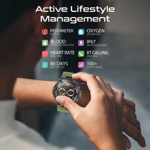PROMATE XWATCH-R19.MNG Smart Watch with 1.53" Round Screen Display and Bluetooth Calling (Copy) - Image 2
