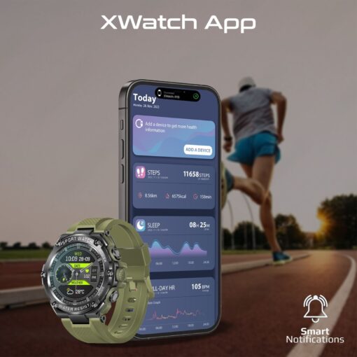 PROMATE XWATCH-R19.MNG Smart Watch with 1.53" Round Screen Display and Bluetooth Calling (Copy) - Image 9