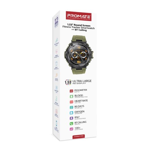 PROMATE XWATCH-R19.MNG Smart Watch with 1.53" Round Screen Display and Bluetooth Calling (Copy) - Image 10