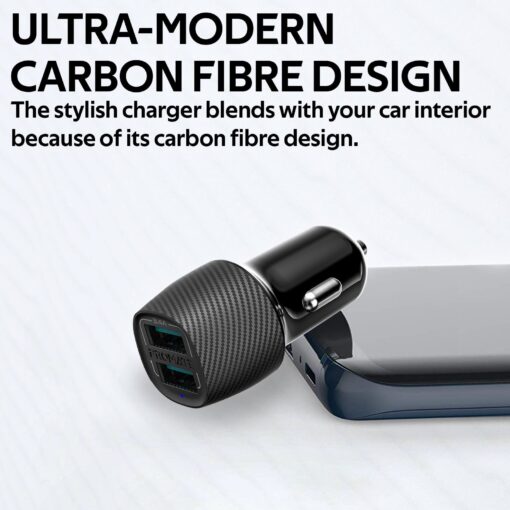 PROMATE 3.4A Dual Port USB-A Car Charger - Image 3
