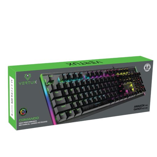 VERTUX COMANDO High Performance Mechanical Gaming Keyboard - Image 4