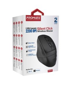 Buy PROMATE SAMIT.BLK Ergonomic Silent Click Wireless Mouse