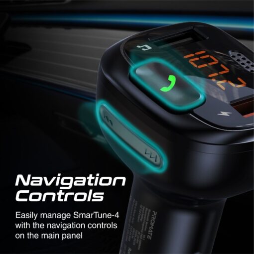 PROMATE Wireless In-Car FM Transmitter With Handsfree - Image 6