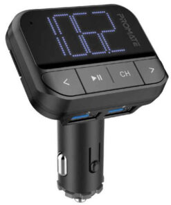 PROMATE Wireless In-Car FM Transmitter with Dual USB-A Ports on sale