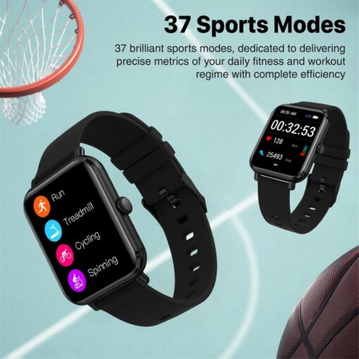 PROMATE PROWATCH-M18.BLK Smart Watch with Fitness Tracker and Media Storage - Image 5