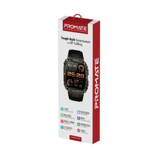 PROMATE XWATCH-S19.BLK Shock-Resist Smart Watch - Image 3