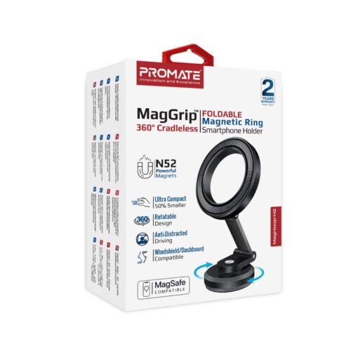PROMATE MAGHOOP-HG MagGrip 360 Cradleless Foldable Smartphone Holder - Image 5