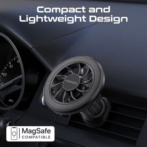 PROMATE CLIPMOUNT MagGrip AC Vent Magnetic Smartphone Mount - Image 2