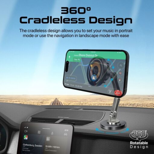 PROMATE MAGNUS-QI Secure Wireless In-Car Phone Charger and Holder - Image 5