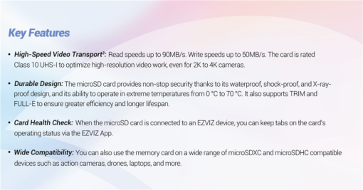 EZVIZ 32GB Professional Micro SD Card - Image 4
