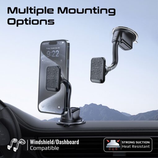 PROMATE MAGMOUNT-PRO Flexible Magnetic In-Car Smartphone Holder - Image 6