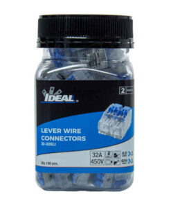 IDEAL INDUSTRIES 32A 2 Port Wire Connector Gen II Lever, Jar of 100 on sale