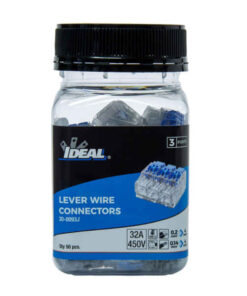 IDEAL INDUSTRIES 32A 3 Port Wire Connector Gen II Lever, Jar of 50 on sale