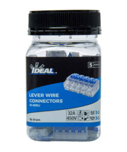 IDEAL INDUSTRIES 32A 5 Port Wire Connector Gen II Lever, Jar of 30 on sale