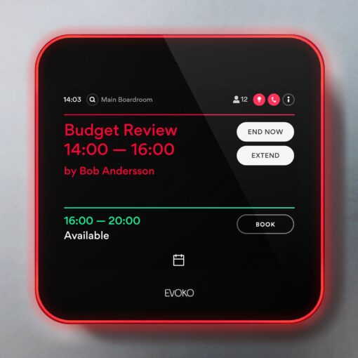 Evoko LISO Room Manager with 8" Capacitive Multi-Touch LCD Screen - Image 2