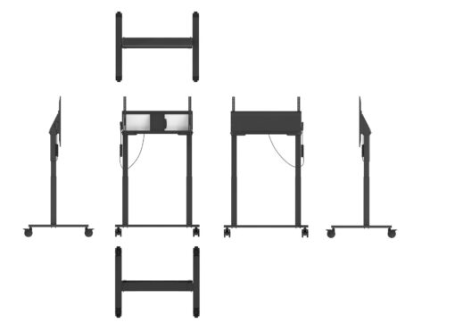 MAXHUB EST09 Height Adjustable Motorised Mobile Display Trolley Stand - Image 5
