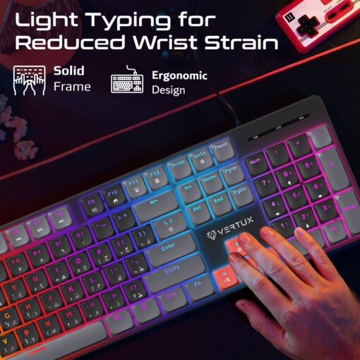 VERTUX STEALTHKEY High-Performance Mechanical Gaming Keyboard - Image 4