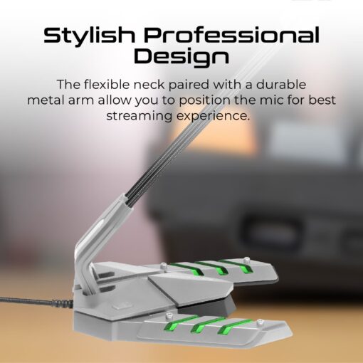 VERTUX OmniDirectional USB Microphone with Gooseneck Stand - Image 3