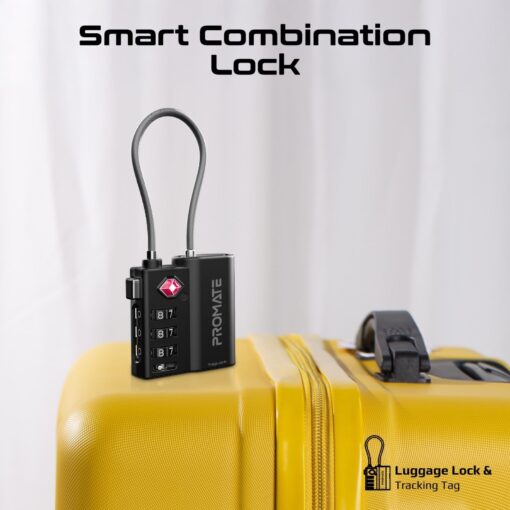 PROMATE TAGLOCK TSA-Approved Luggage Lock with Smart Precision Tracking Tag - Image 2