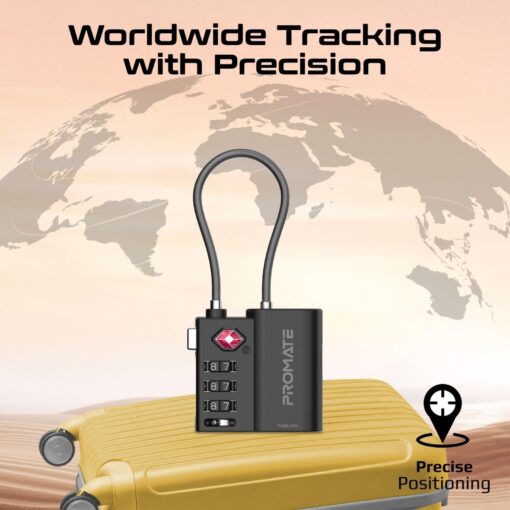 PROMATE TAGLOCK TSA-Approved Luggage Lock with Smart Precision Tracking Tag - Image 4