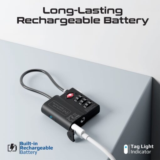 PROMATE TAGLOCK TSA-Approved Luggage Lock with Smart Precision Tracking Tag - Image 6