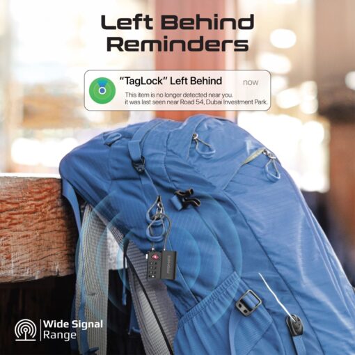PROMATE TAGLOCK TSA-Approved Luggage Lock with Smart Precision Tracking Tag - Image 7
