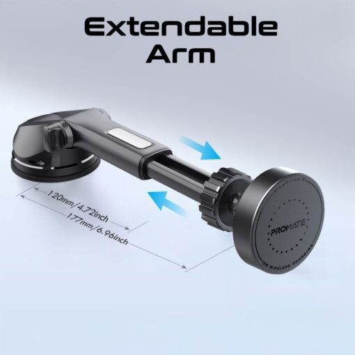 PROMATE MAGDRIVE-R 15W MagSafe Compatible In-car Phone Wireless Charger - Image 8