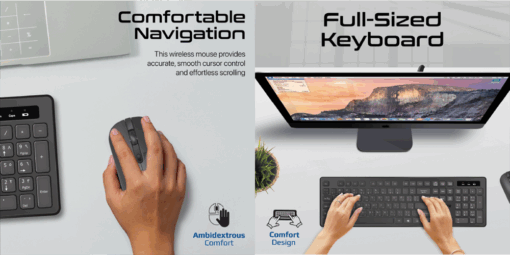 PROMATE PROCOMBO-13 Super Slim Wireless Keyboard and Mouse Combo - Image 2