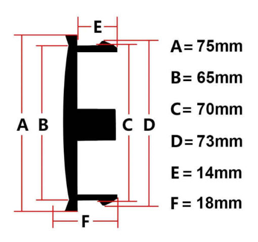 Mercedes-Benz Black Wheel Cap, 4 Pack - Image 2