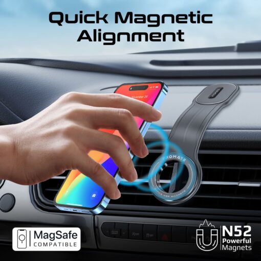 PROMATE LAXMOUNT FlexGrip Cradleless MagSafe In-Car Smartphone Dashboard Holder - Image 2