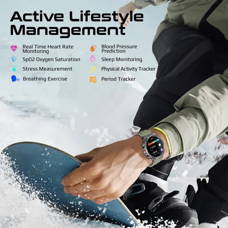 PROMATE XWATCH-R20.SMNG Smart Watch with Bluetooth Calling, Green - Image 2