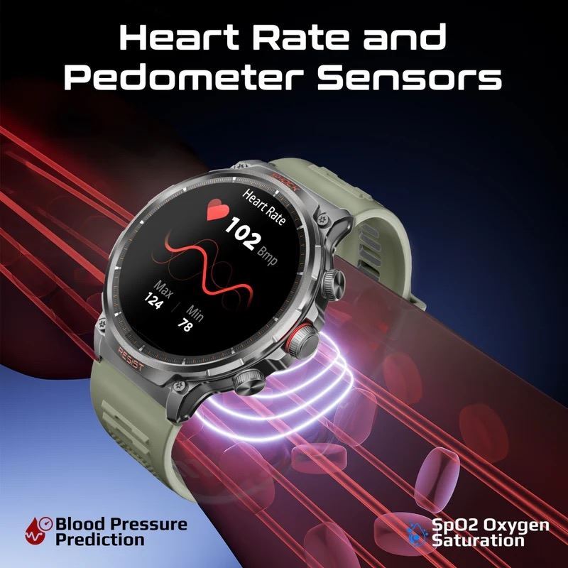 PROMATE XWATCH-R20.SMNG Smart Watch with Bluetooth Calling, Green - Image 3