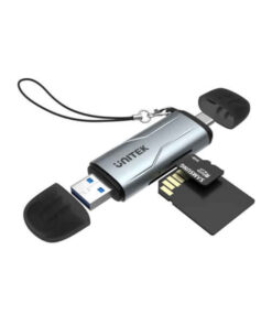 UNITEK R1010A 2-in-1 SD 3.0 Card Reader with Dual USB-A and USB-C Connectors on sale