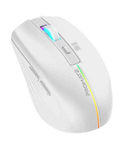 PROMATE KITT.WHT Ergonomic Wireless Optical Mouse with LED Rainbow Lights on sale