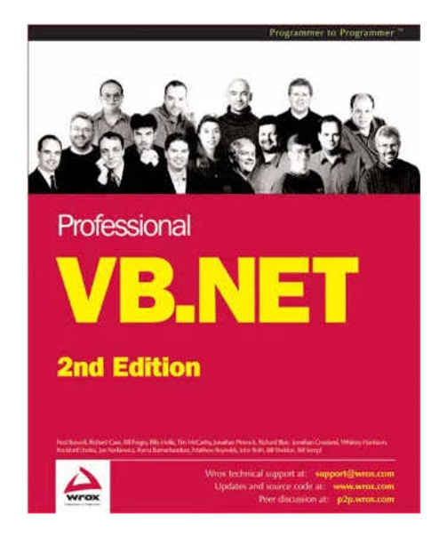 Professional VB.NET, 2nd Edition by Fred Barwell et al books on sale