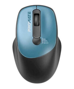PROMATE UNIGLIDE.BL EZGrip Ambidextrous Ergonomic Wireless Mouse, Blue on sale
