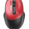 PROMATE UNIGLIDE.RED EZGrip Ambidextrous Ergonomic Wireless Mouse, Red on sale